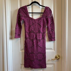 Free People Bodycon Long-sleeved Dress